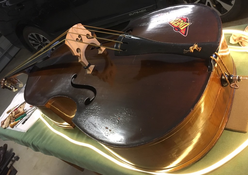 Hofner double bass repair